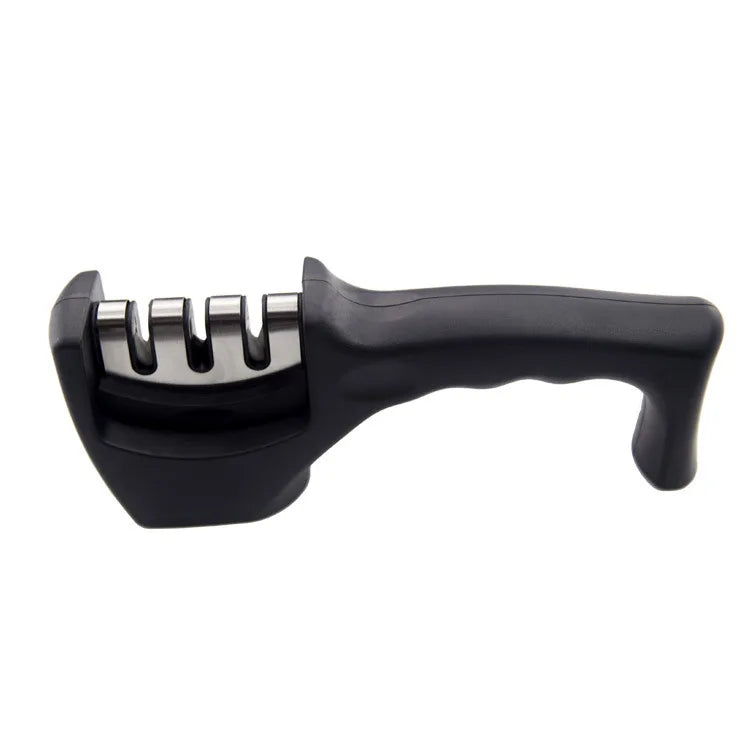 Knife Sharpener Handheld Multi-function 3 Stages Type Quick Sharpening Tool With Non-slip Base Kitchen Knives Accessories Gadget