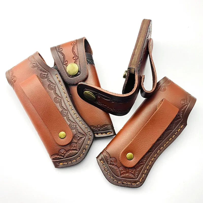 Folding Knife Sheath / Knife Case Leather Knife Case for Folding Storage Leather Outdoor Knife Sheath Leather Case