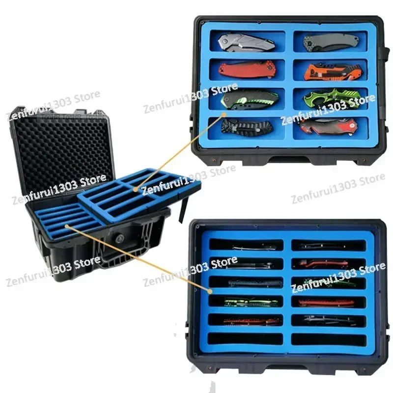 Collection Box Edc Portable Folding Knife Storage Box Butterfly Swiss Flail Knife 24 36 32 20 slots  Outdoor Toolbox waterproof