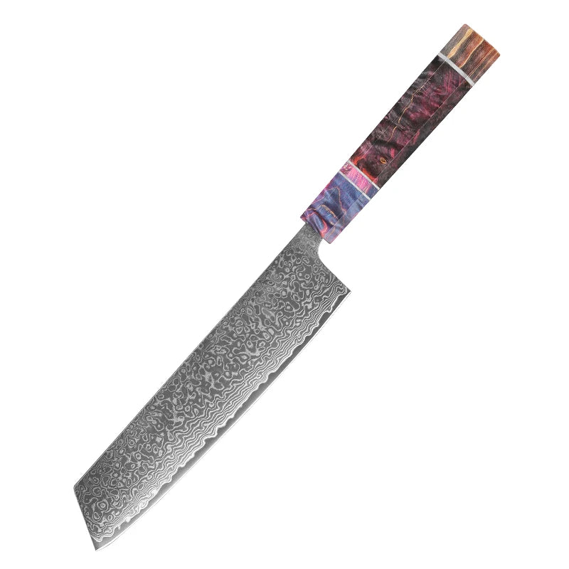 1-5 PCS Kitchen Knife set Damascus Steel Japanese chef Knife Santoku Knife Nakiri Knife kiritsuke knife Stable wood Handle