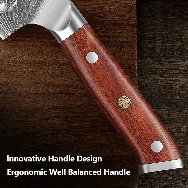 Kitchen Chef Knife Set 67 Layer Damascus Stee Super Sharp Cleaver Knife Premium Kitchen fruit Knife Kitchen Cooking Tools