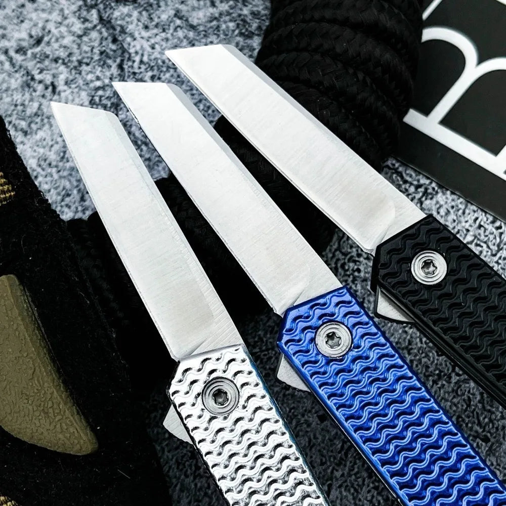 7083 New Style Pocket Knife Lightweight Durable EDC Tool 8Cr13MoV Blade 420 Steel Handle Useful Outdoor Combat Folding Knife