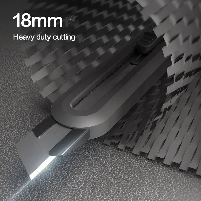 Deli Pocket Knife Portable Utility Knives Set 9mm/18mm Blades Retractable Box Paper Carton Cutter Art Office Home Supplies