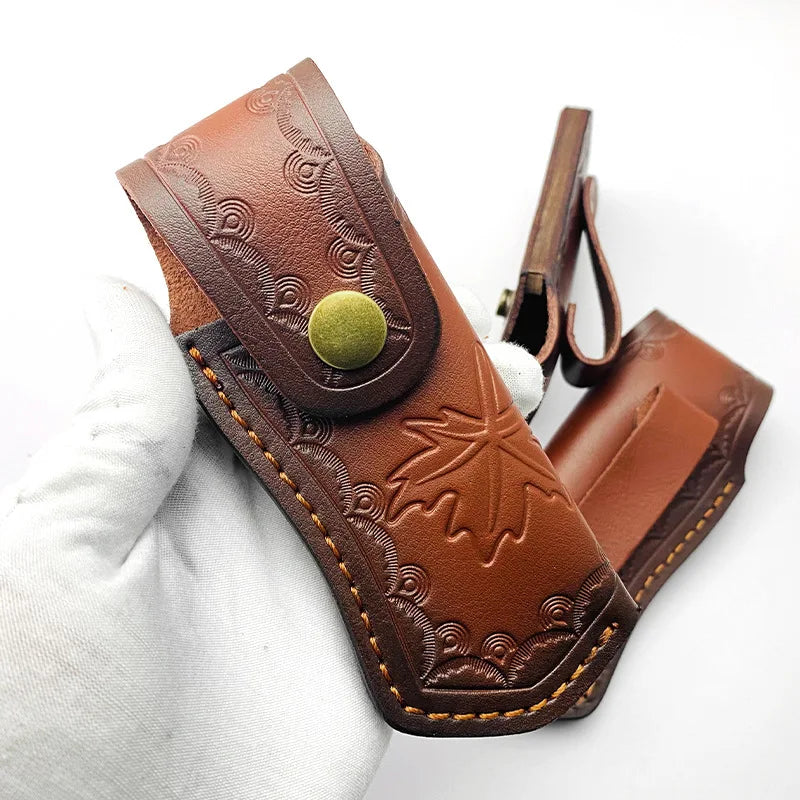 Folding Knife Sheath / Knife Case Leather Knife Case for Folding Storage Leather Outdoor Knife Sheath Leather Case