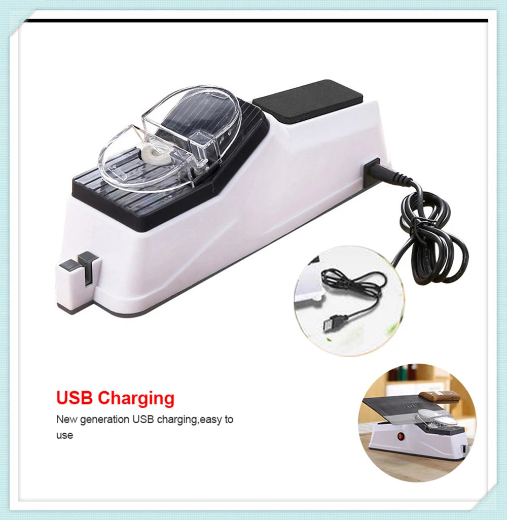 Electric Knife Sharpener Machine Kitchen Knives Scissor Sharpening Machine Grinder Efficient Safe Kitchen Utensils Accessories