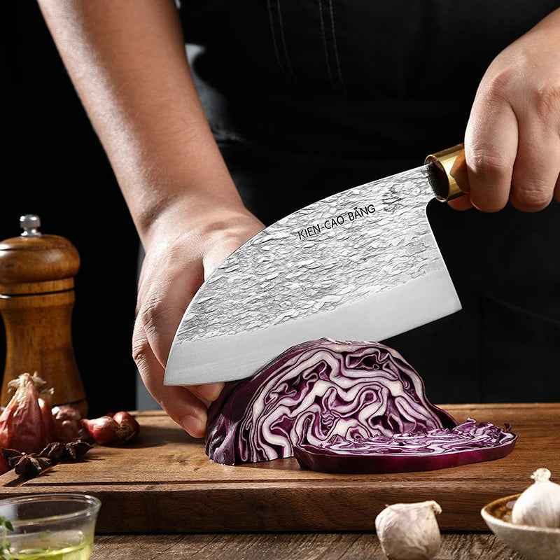 Kitchen Knife Set Chef Knives Japanese 5CR15 High Carbon Stainless Steel Kitchen Meat Cleaver Forged Butcher's Boning Knife