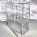 Desktop storage box, transparent acrylic dustproof storage box, figurine display cabinet