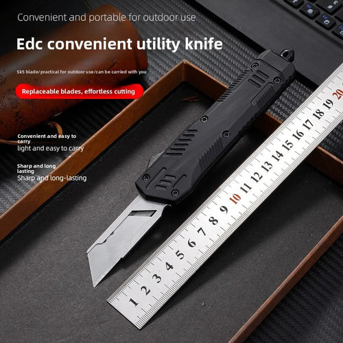 Art knife, multifunctional knife. High end gift box packaging, with 10 blades and a nylon knife cover as a gift