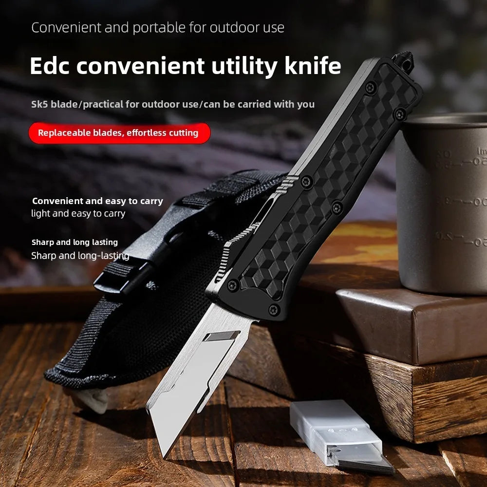 Art knife, multifunctional knife. High end gift box packaging, with 10 blades and a nylon knife cover as a gift
