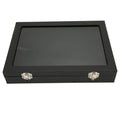 Pin Display Case Dustproof Space Saving Easy Cleaning Medal Frame Box Transparent Lid with Lock Buckle for Badge Collection