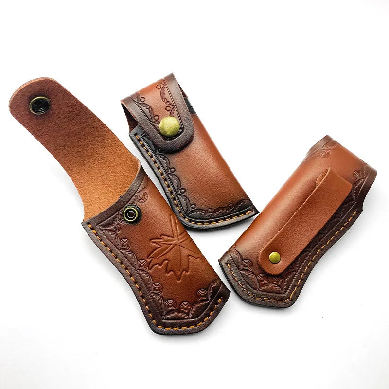 Folding Knife Sheath / Knife Case Leather Knife Case for Folding Storage Leather Outdoor Knife Sheath Leather Case