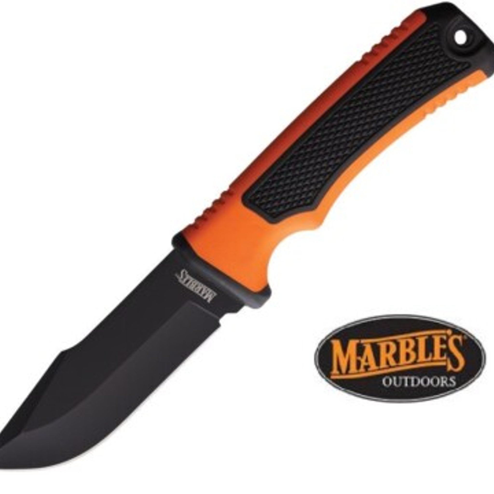 Marbles 692 Fixed Blade Knife with Orange Handles
