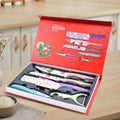 Household Kitchen Knives Stainless Steel Knives 6-piece Printing Set
